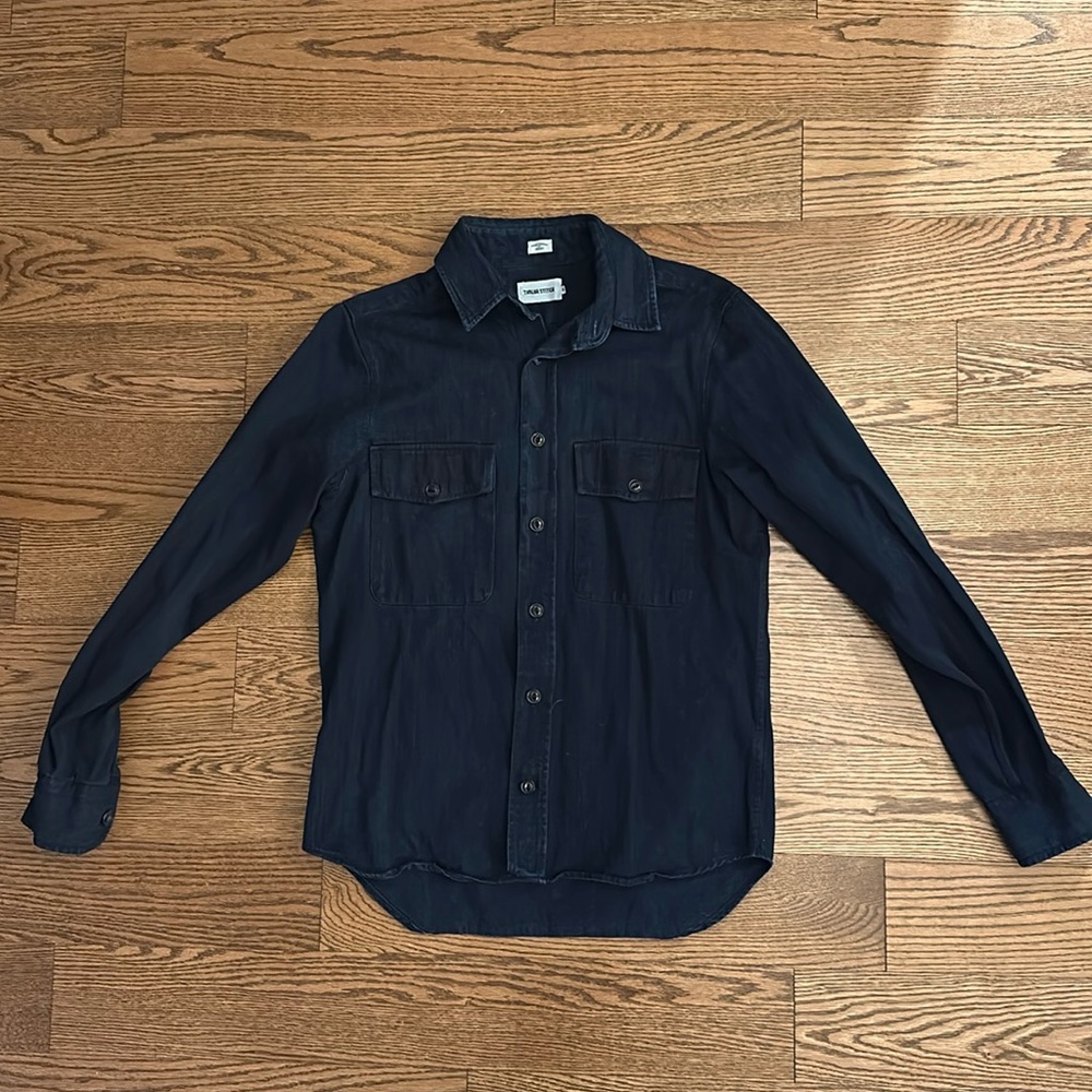 Martime Shirt Jacket in Sea Washed Indigo, Size S (38)